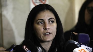 Rosa María Payá, líder del movimiento Cuba Decide, durante una visita a Chile en abril de 2018.
