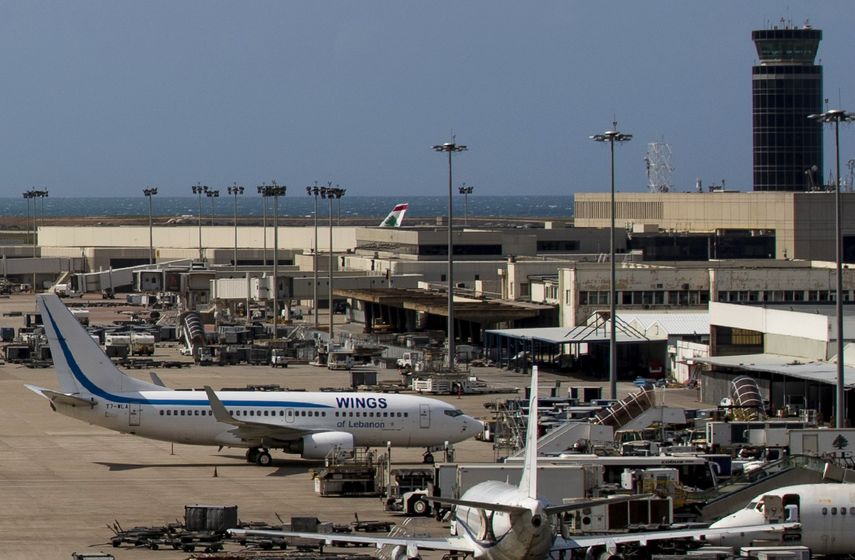 Aeropuerto Internacional Rafik Hariri de Beirut, Líbano, el 19 de marzo de 2020.&nbsp;