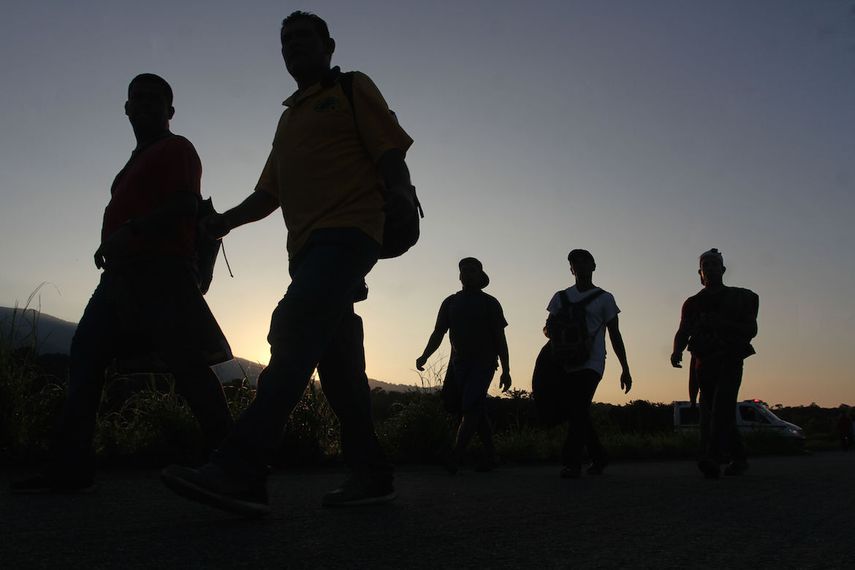 La caravana salió al amanecer.&nbsp;