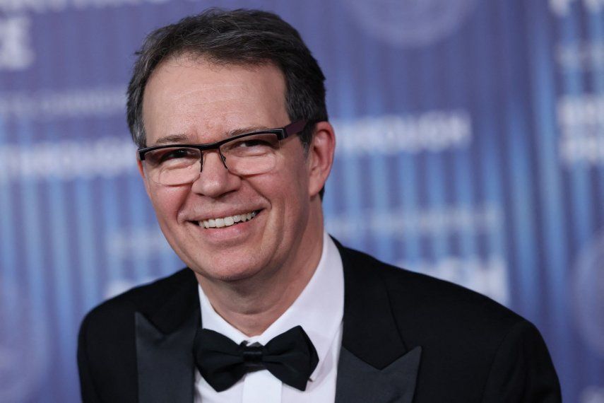 El científico franco-canadiense Michel Sadelain en la ceremonia del Décimo Premio Revelación en el Museo de la Academia de Cine de Los Ángeles, California, el 13 de abril de 2024. &nbsp;