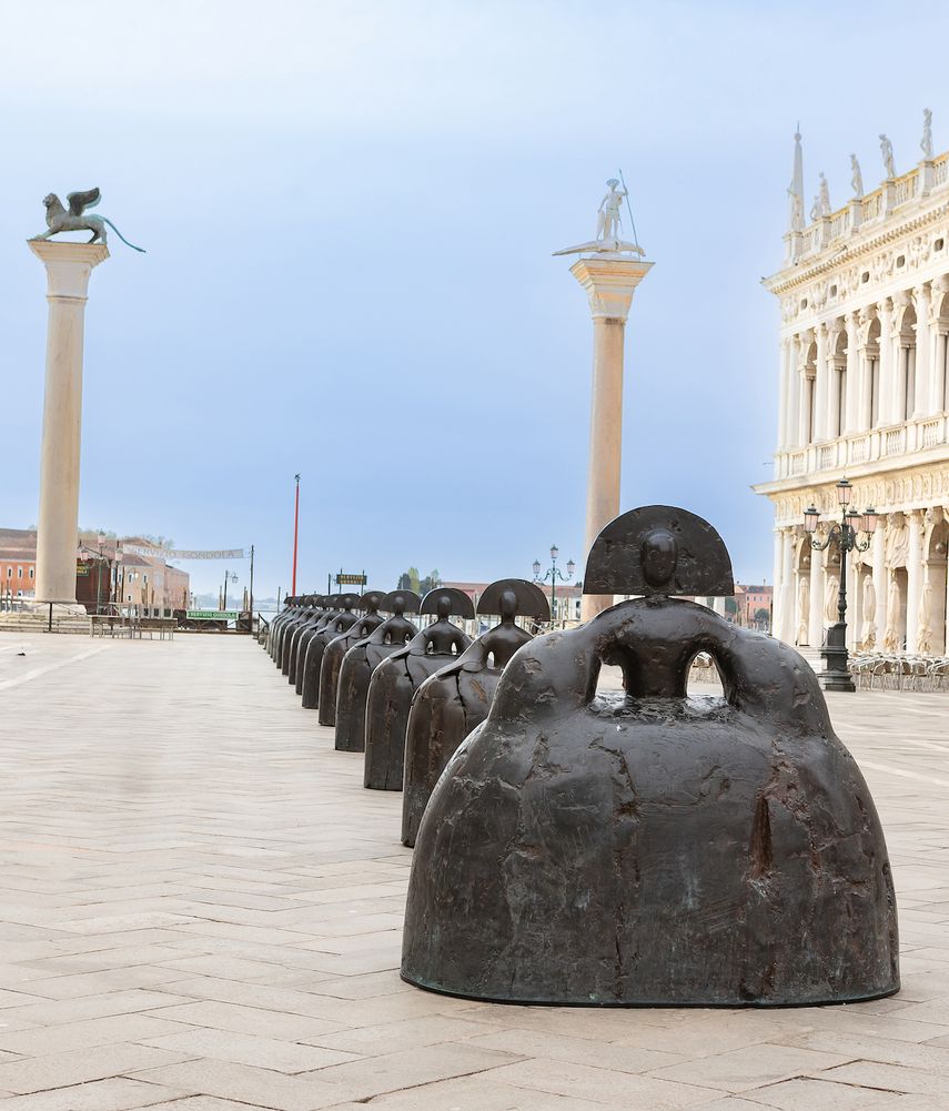 Las Meninas en la plaza San Marcos, Venecia (2024).&nbsp;