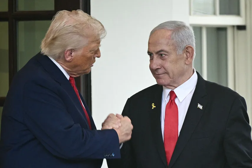 El presidente Trump y el primer ministro de Israel, Benjamin Netanyahu, en EEUU.