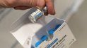 Un frasco de la vacuna de Johnson & Johnson contra el COVID-19 en un hospital en Bay Shore, Nueva York. Un frasco de la vacuna de Johnson & Johnson contra el COVID-19 en un hospital en Bay Shore, Nueva York.