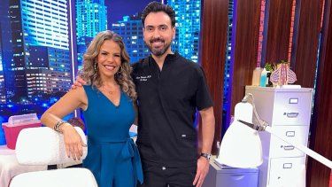 El Dr. Naim Dahdah y la nutricionista Adriana Martín.