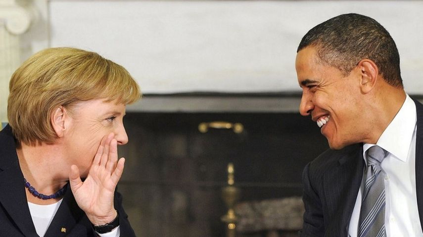La canciller alemana Angela Merkel y el presidente saliente de los EEUU, Barack Obama, durante uno de sus encuentros.&nbsp;