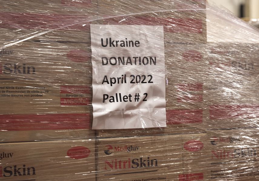 Los suministros médicos son enviados a Ucrania, a través de Polonia.