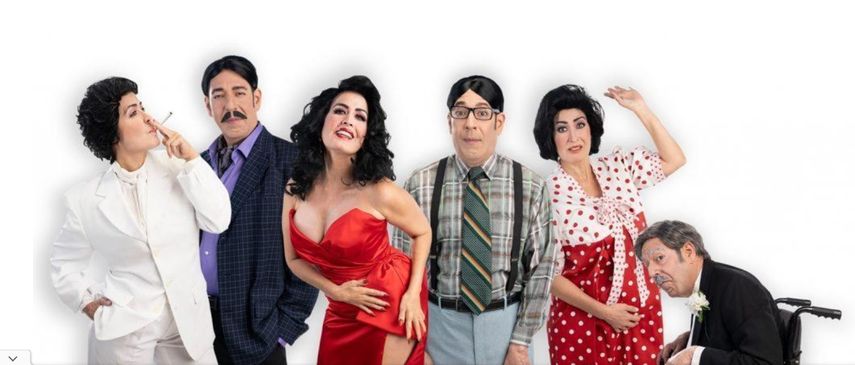 Elenco de la obra boricua Quíntuples, del narrador y dramaturgo Luis Rafael Sánchez.