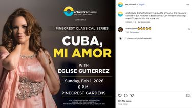 Flyer del concierto Cuba, Mi Amor.&nbsp;