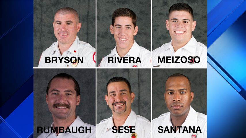 El capitán William W. Bryson, el teniente Alejandro Sese y los bomberos Kevin Meizoso, David Rivera, Justin Rumbaugh y Harold Santana han presentado quejas para impugnar su despido.&nbsp;