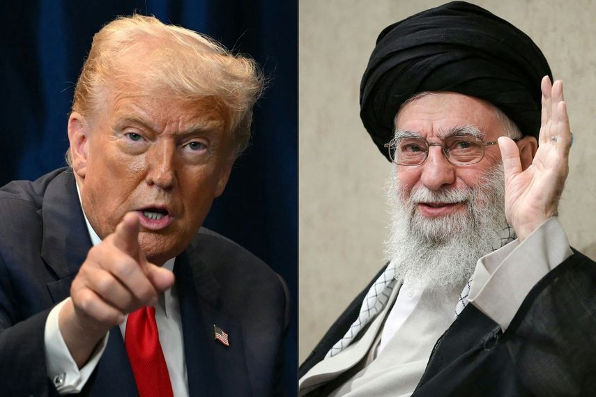 El presidente de Estados Unidos, Donald Trump, y el Líder Supremo de Irán, el Ayatolá Alí Jamenei.