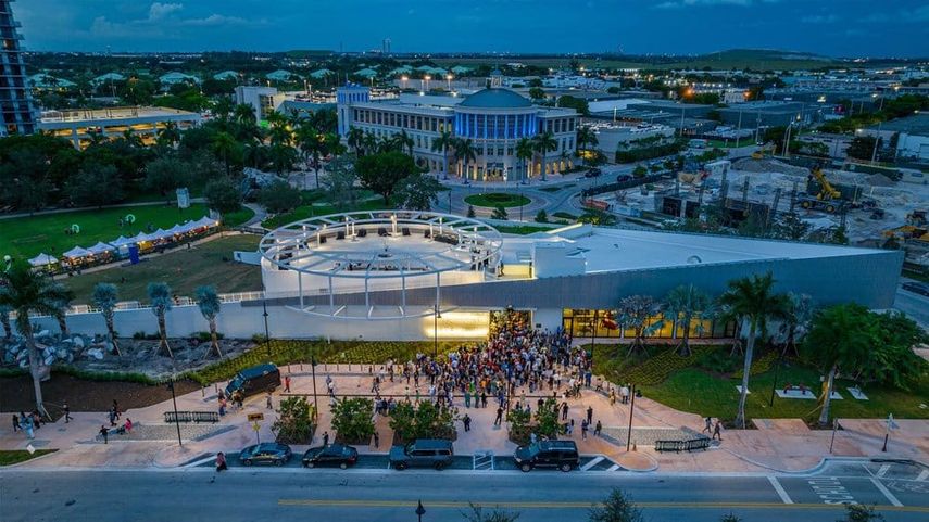 Vista aérea del Doral Cultural Arts Center. &nbsp; &nbsp;