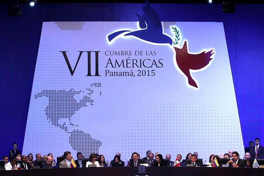 Pese a las divergencias para alcanzar un consenso en la VII Cumbre de las Américas, el vicecanciller  reiteró que el trabajo está ahí. Foto EFE. 