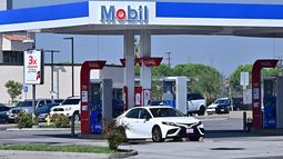 Una gasolinera de la petrolera estadounidense Exxon Mobil.