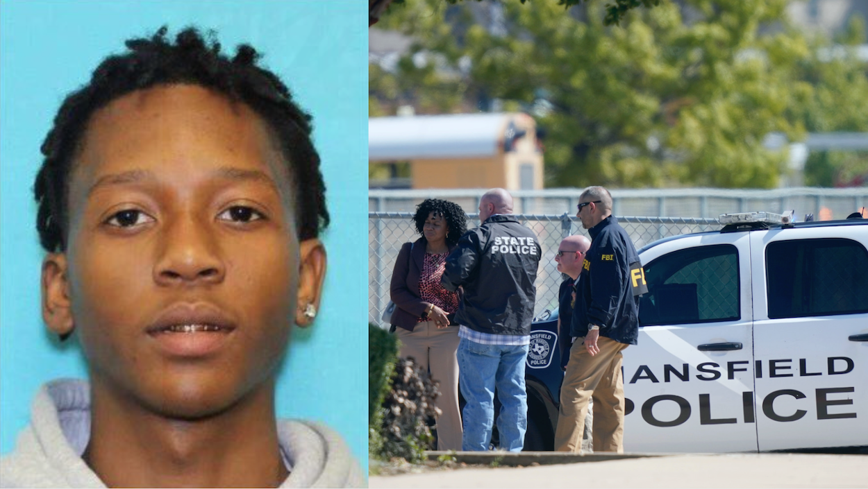 Las autoridades en Texas buscan al presunto responsable de un tiroteo en una escuela, a quien identificaron como Timothy George Simpkins. Las autoridades en Texas buscan al presunto responsable de un tiroteo en una escuela, a quien identificaron como Timothy George Simpkins.