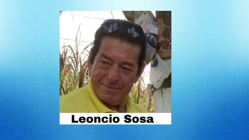 Fotografía del argentino Leoncio Sosa difundida en redes sociales por la organización SOS DESAPARECIDOS.