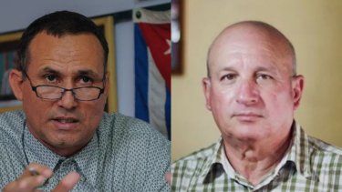Los opositores cubanos José Daniel Ferrer y Félix Navarro.
