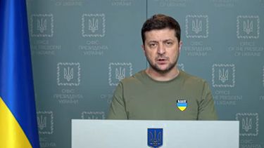 El presidente de Ucrania Volodymyr Zelensky.
