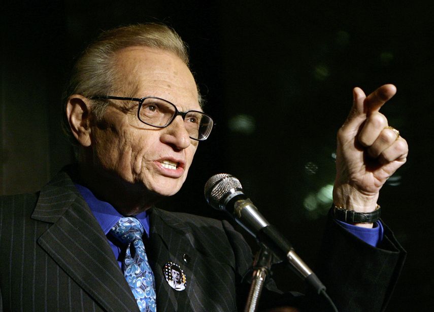 El legendario presentador estadounidense Larry King.