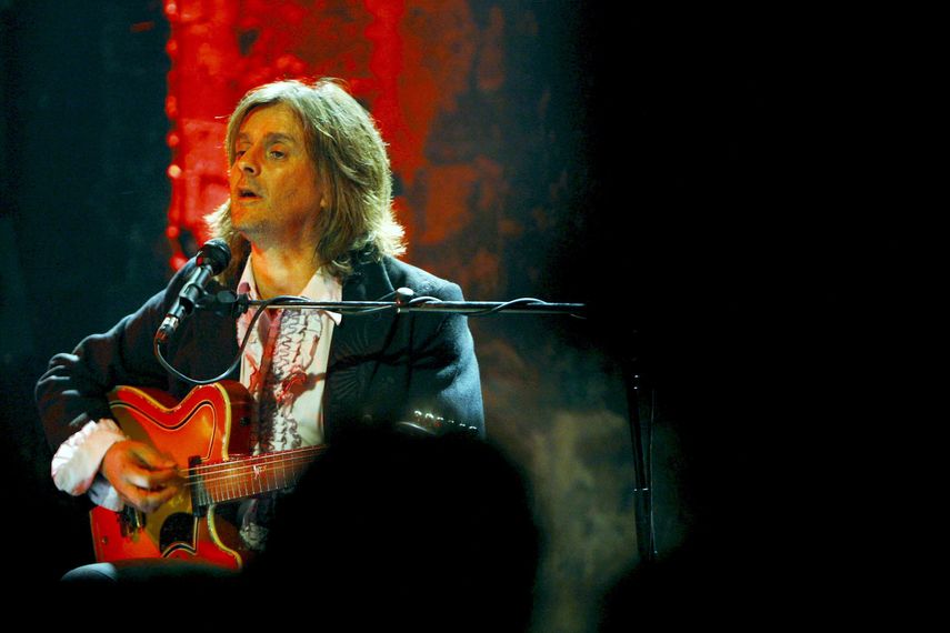 El cantante Nilda&nbsp;Fernández actuando en el Festival Francomanias de Bulle, en Suiza, 2008.