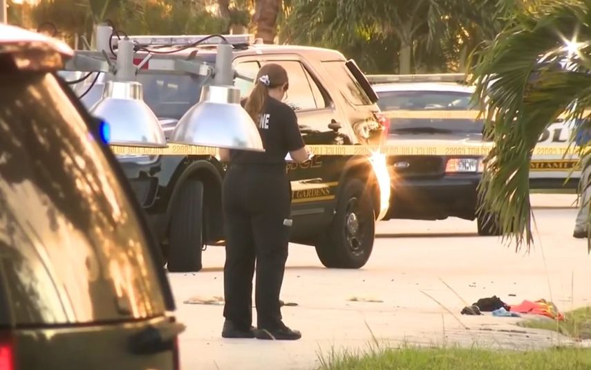 El incidente comenzó alrededor de las 4 am, cuando los agentes descubrieron un vehículo robado cerca de la Terraza 189 del Noroeste y la Segunda Avenida del Noroeste.