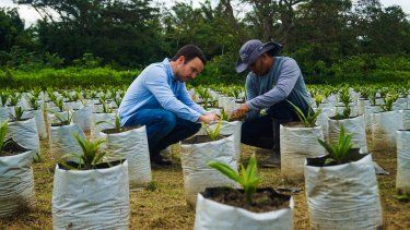 El productor Andrés Dupouy imparta clases a pequeños agricultores para regresar al campo y comenzar a sembrar a Venezuela.