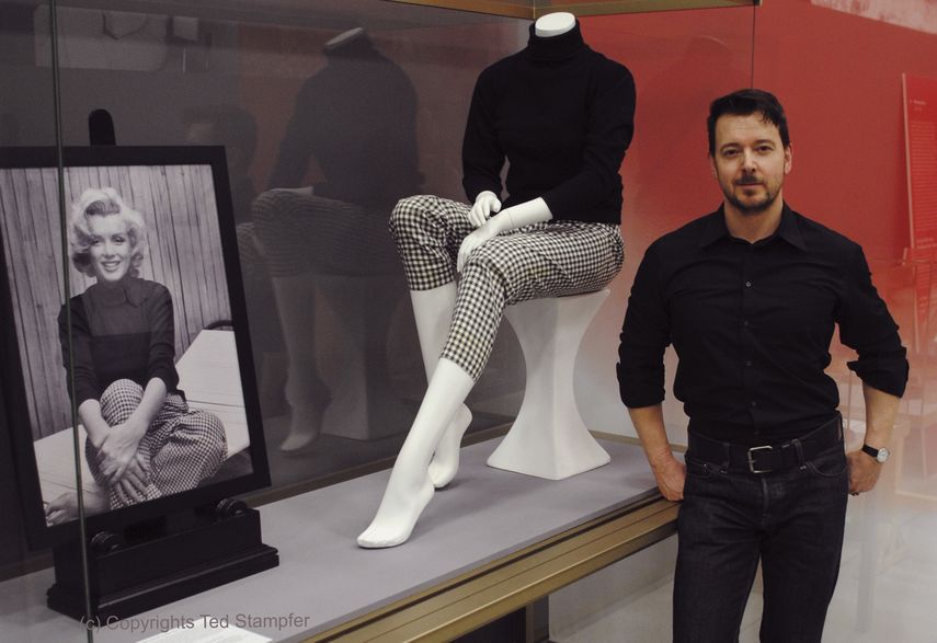 Fotografía facilitada por la sala Nieuwe Kerk, del coleccionista alemán, Ted Stampfer, junto a algunos de los 250 objetos personales de la artista que se exhiben en la exposición dedicada a&nbsp;Marilyn&nbsp;Monroe, inaugurada en la sala Nieuwe Kerk de Am