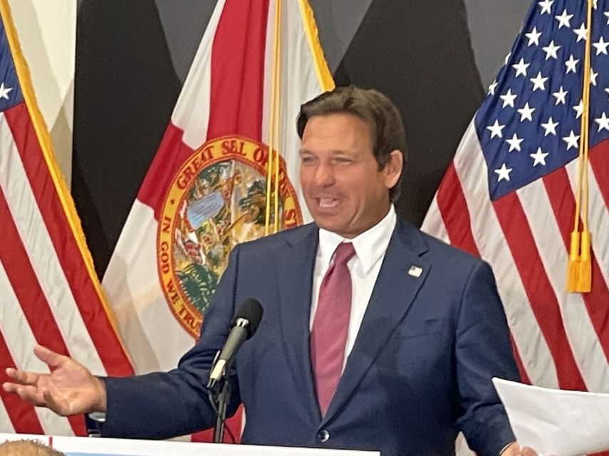 Ron DeSantis, gobernador de Florida.&nbsp;