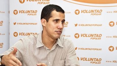 Juan Guaidó, diputado del partido opositor venezolano Voluntad Popular (VP), que lidera el privado de libertad Leopoldo López.