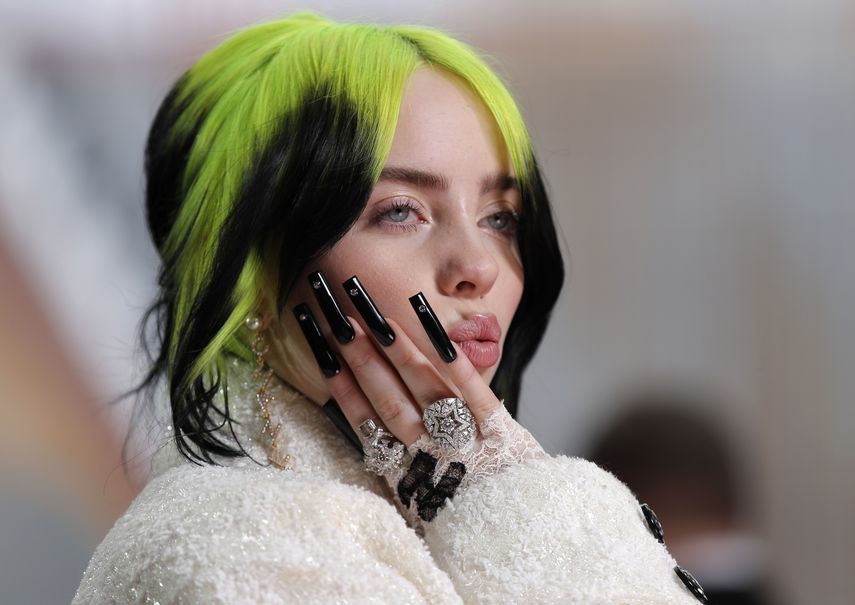 Billie Eilish llega a la ceremonia de los premios Oscar el 9 de febrero de 2020 en el Teatro Dolby en Los Angeles.&nbsp;