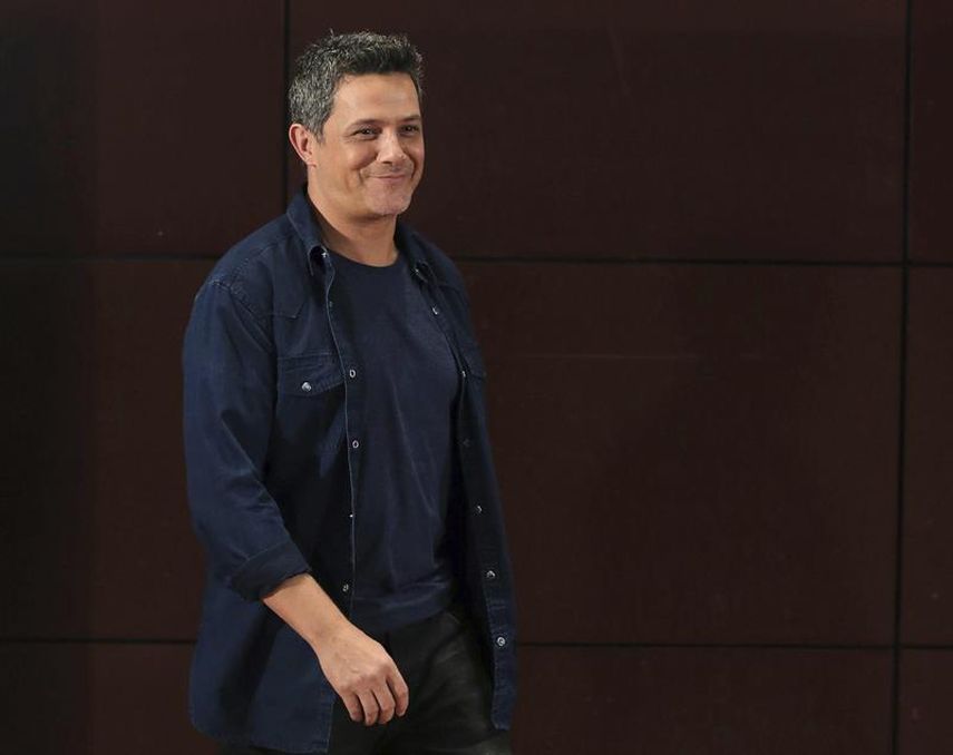 Alejandro Sanz asiste a un encuentro con la prensa en México para presentar su más reciente producción, Sirope. (EFE). 