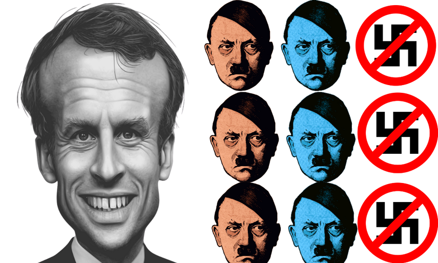 Condenan a hombre por comparar al presidente de Francia con Hitler