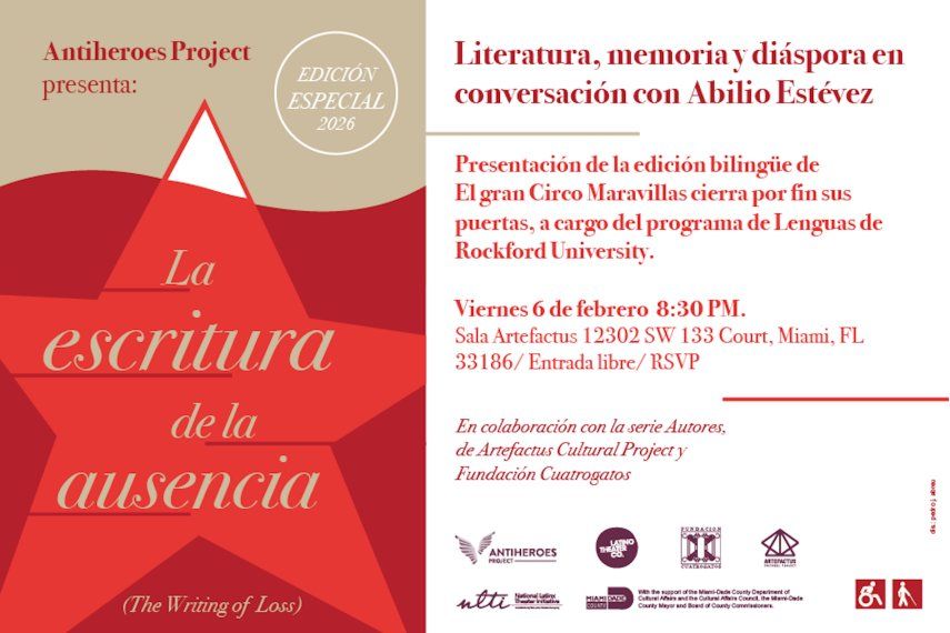 Literatura, memoria y diáspora en conversación con Abilio Estévez.