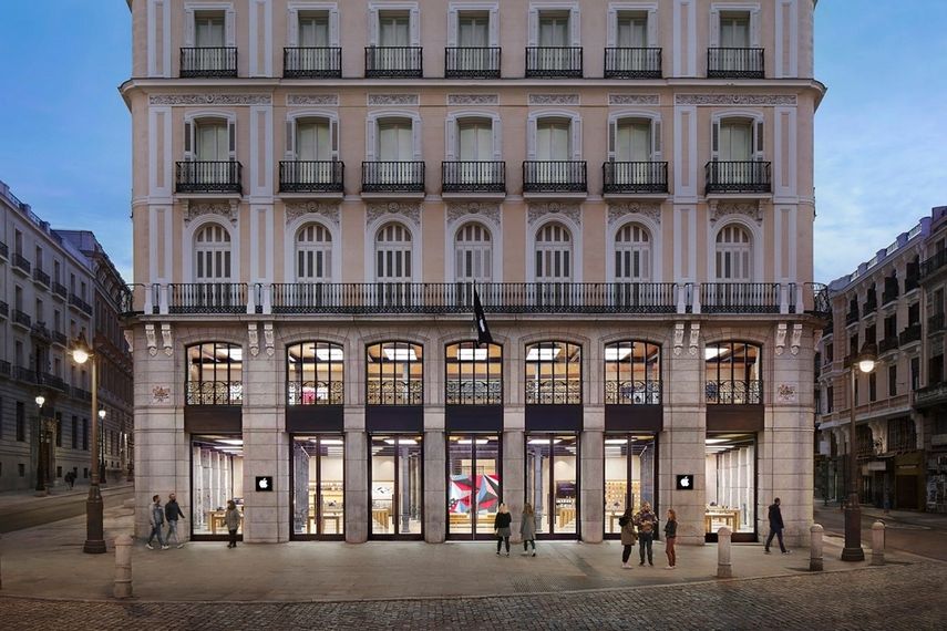 Apple Store de la Puerta del Sol, en Madrid.&nbsp;