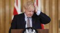 El primer ministro británico, Boris Johnson, gesticula durante una conferencia de prensa en Londres, el 3 de marzo de 2020. Archivo 