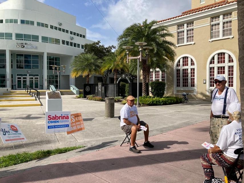 Jornada de elecciones en Miami Beach este 8 de noviembre de 2022.&nbsp;