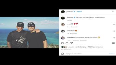 Daddy Yankee junto a su hijo, Jeremy Ayala González.