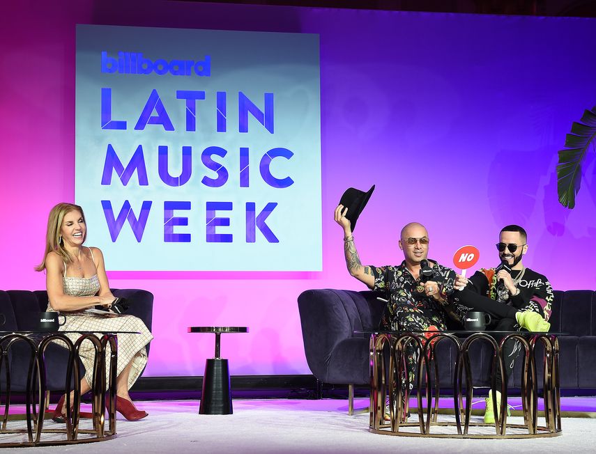Leila Cobo junto a Wisin y Yandel. Billboard anunció su regreso a Miami para Billboard Latin Music Week (la Semana de la Música Latina de Billboard) del 20 al 25 de septiembre de 2021.