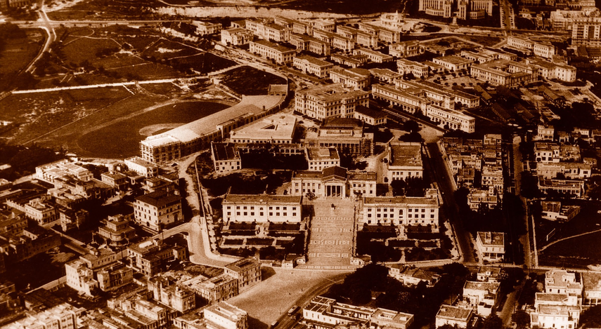 Foto cedida por el arquitecto Carlos Alberto Fleitas donde se aprecia una vista aérea de la Ciudad Universitaria (Universidad de La Habana). 