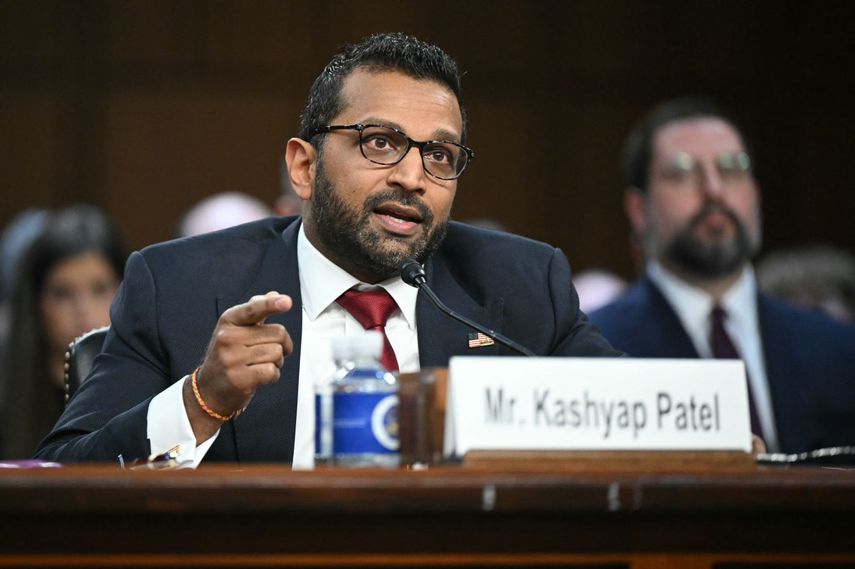 El director del Buró Federal de Investigaciones Kash Patel, celebró la extradicción de Enrique Martínez Flores (AFP)