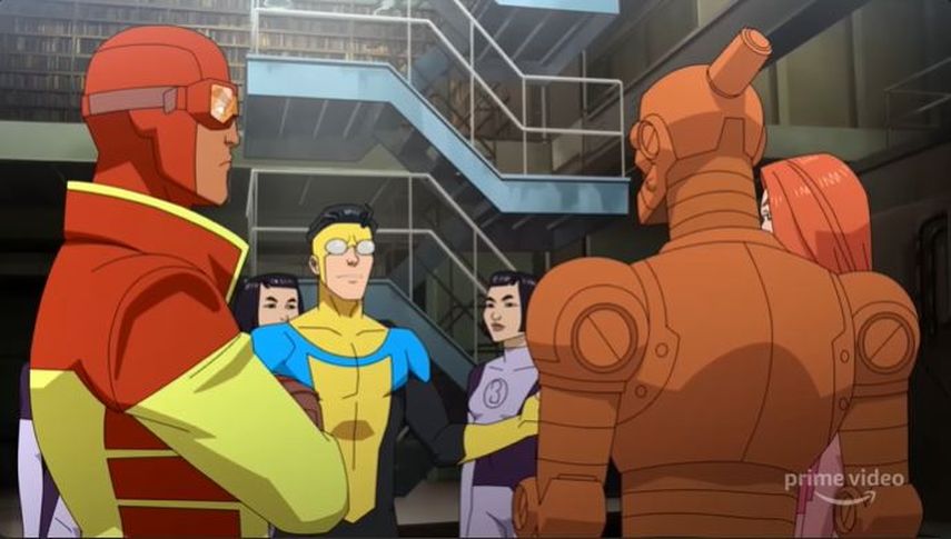 Escena de la serie Invincible de Prime Video.&nbsp;