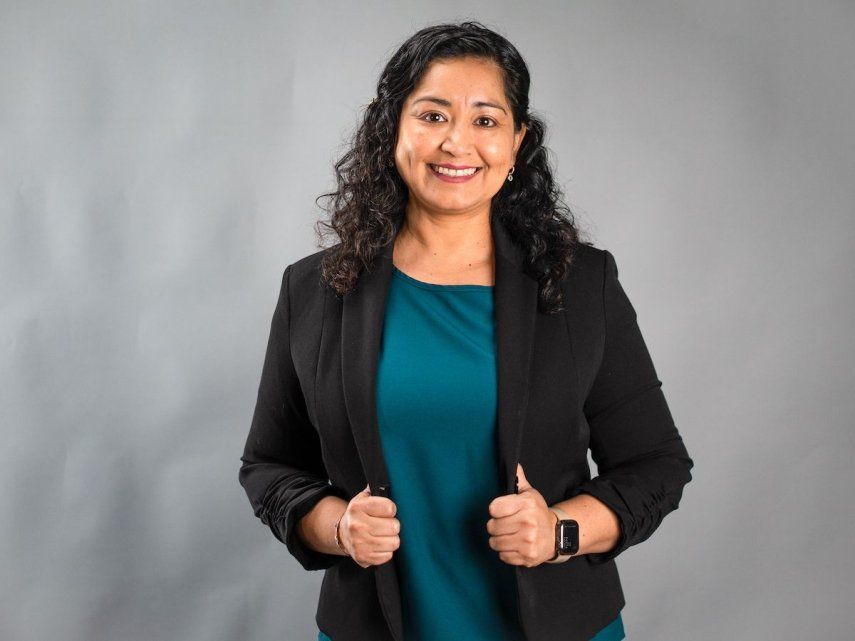 La diseñadora floral y emprendedora Martha Hernández.