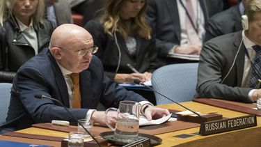 El embajador ruso ante Naciones Unidas, Vasili Nebenzia