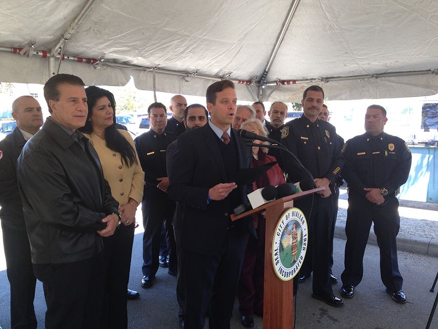 El vicegobernador de Florida, Carlos López Cantera, se pronuncia sobre los atropellos al pueblo de Venezuela. (José Pernalete)