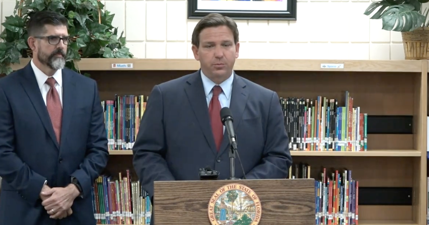 Ron DeSantis, gobernador de Florida.&nbsp;