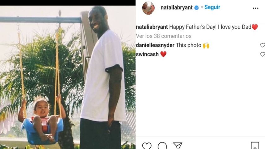 Natalia Bryant y Kobe Bryant