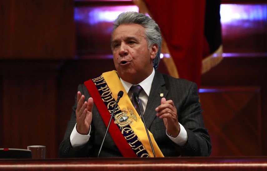Lenin Moreno reiteró este jueves que no recibió la mesa servida, como había asegurado su antecesor, Rafael Correa