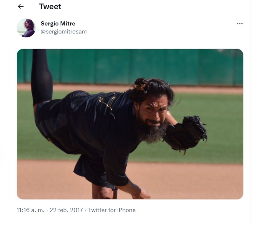 Sergio Mitre exgrandeliga de los Cachorros de Chicago, Marlins de Florida, Yankees de Nueva York y Cerveceros de Milwaukee