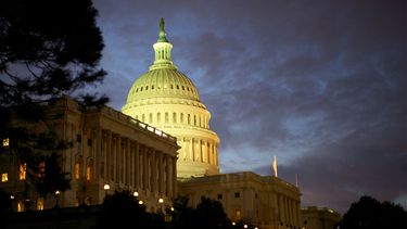 Vista parcial del capitolio, en Washington DC.