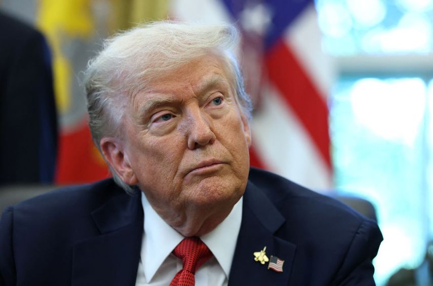 El presidente Donald Trump, en la Oficina Oval, en la Casa Blanca, Washington DC.&nbsp;