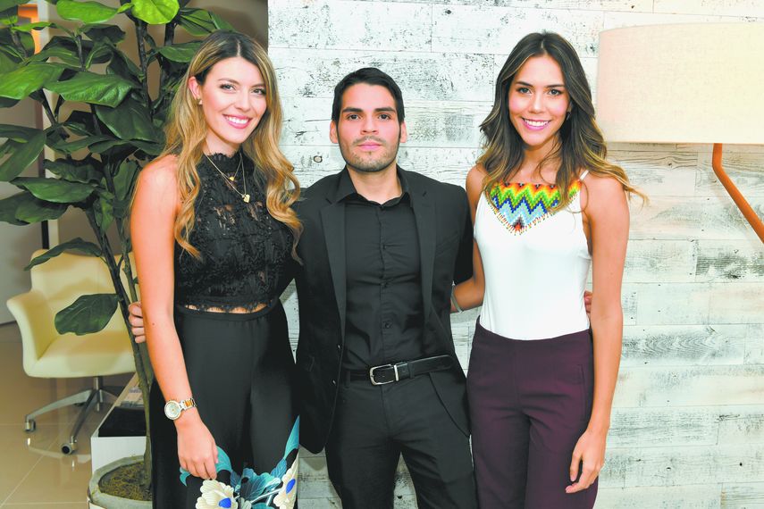 Camila Rodríguez, Alejandro Rendón y Luisa Rangel.